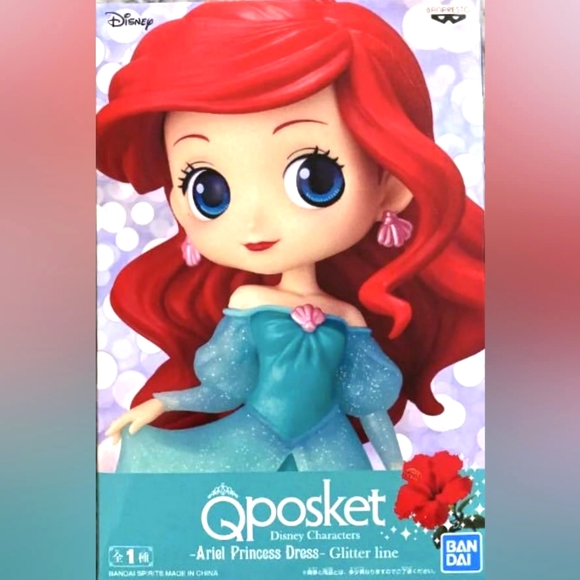 Qposket Princess Ariel Glitter Dress MWT - Picture 4 of 14